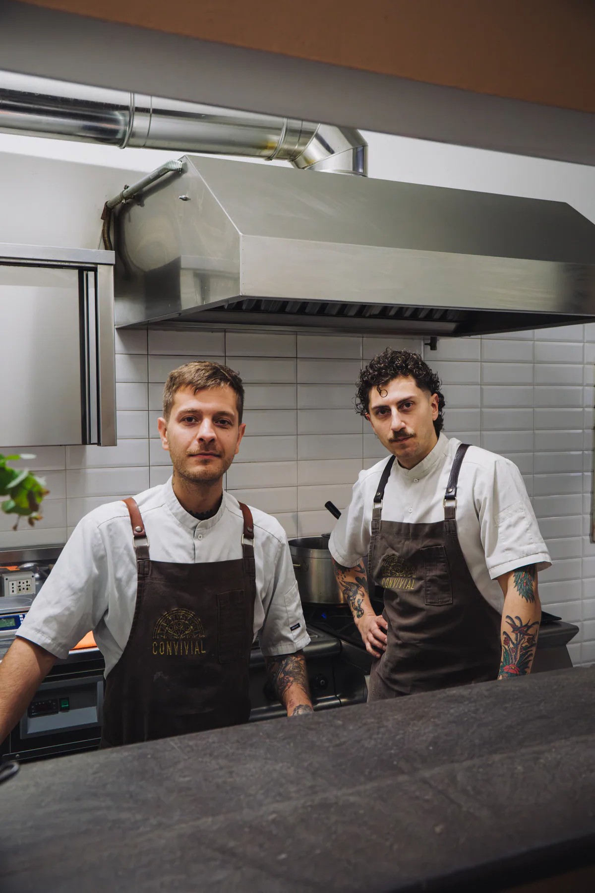 Andrea Astolfi e Patrizio Fava, cucina del Convivial Ristorante